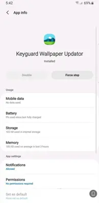 Keyguard Wallpaper Updator android App screenshot 0